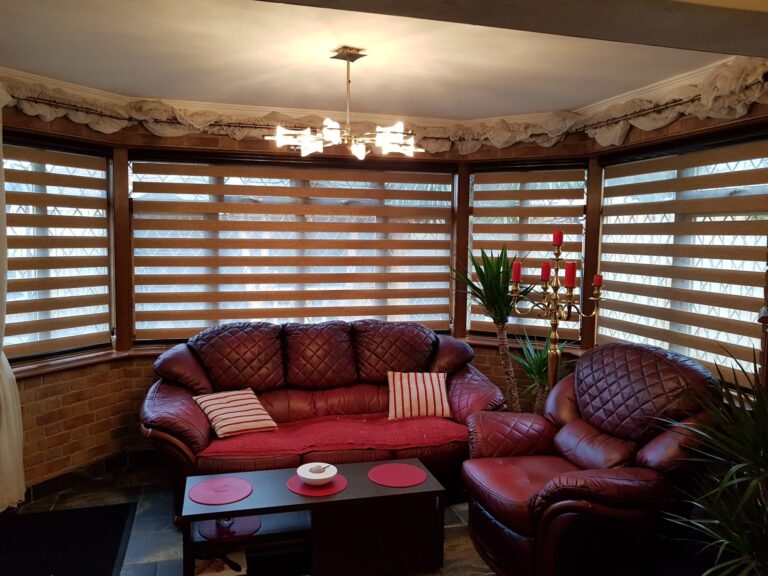 Window blinds in a home